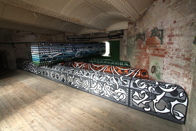 Installation by Tod Hanson at Landguard Fort in Felixstowe