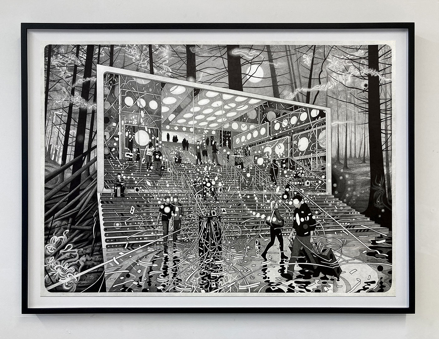 'Fourth Wall Plasma', a framed drawing by Tod Hanson